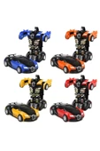 OYUNCAK STORE Transformers Robot Çek Bırak Araba - Kendinden Robota Dönüşebilen Araba Bugatti - 4