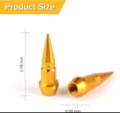 Alüminyum Sivri Sibop Kapağı Gold 4'lü 45MM - 3