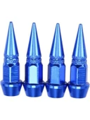 Alüminyum Sivri Sibop Kapağı Mavi 4'lü 45MM - 1
