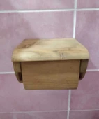 Ahşap Çam Tuvalet Kağıtlığı - 3