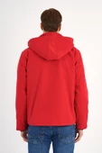 Shield Kırmızı Erkek Kapüşonlu Softshell Mont - 3