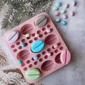 Silikon Kek Kalıp Sugarcraft Kahve Çekirdekleri Kalıbı Şeker Hamuru Çikolata Kalıbı - 3