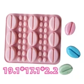 Silikon Kek Kalıp Sugarcraft Kahve Çekirdekleri Kalıbı Şeker Hamuru Çikolata Kalıbı - 2