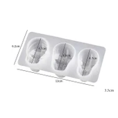 Epoksi Reçine Silikon Kalıp Taş Tozu Cadılar Bayramı Kuru Kafa Kafatası Mum Kalıbı 3 Lü thumbnail 4