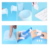 Epoksi Reçine Silikon Beaker Döküm Karıştırma Kabı Uçlu 250 ML - 5