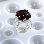 Epoksi Reçine Silikon Kalıp Çoklu Yarım Küre Yüzük Taşı Kalıbı thumbnail 6