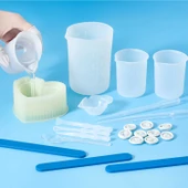 Epoksi Reçine Silikon Beaker Döküm Karıştırma Kabı Uçlu 250 ML - 4