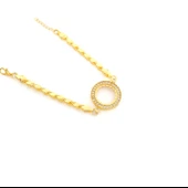 Çeyrek Altın Çerçeve Bileklik Çelik Altın Kaplama Arpa Model BLK-1101 thumbnail 1