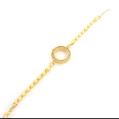 Çeyrek Altın Çerçeve Bileklik Çelik Altın Kaplama Arpa Model BLK-1101 thumbnail 4