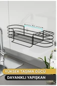 Bino Mutfak Düzenleyici Banyo Düzenleyici Organizer Mutfak Dolabı 3 Fonksiyonlu Siyah Mat Bulaşıklık - 4