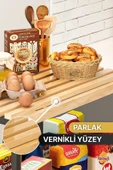 Bino Çok Amaçlı Dolap Mutfak Bangosu Mikrodalga Fırın Rafı Sofra Servis Sunum Düzenleyici Organizer 3 KAT - 3