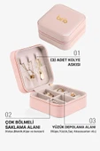 Bino Takı Kutusu Makyaj Organizeri Kolye Küpe Yüzük Takı Standı - 5