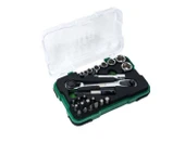 ELTA 1/4" Altıköşe Cırcırlı Lokma Anahtar Ve Bits Uç Seti 23 Parça - 1