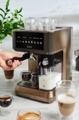 MyCaffe Barista S10 Entegre Süt Hazneli Otomatik Espresso Latte Cappuccino Mak. Walnut Brown - 2