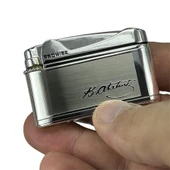 Atatürk Imzalı Gazlı Çakmak Gümüş Renk thumbnail 3