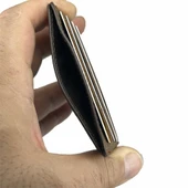 Hakiki Deri 8 Gözlü Kartlık Crazy Kahve thumbnail 4