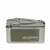 Atatürk Imzalı Gazlı Çakmak Gümüş Renk thumbnail 1