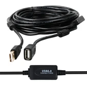 Powermaster PM-11955 Usb 2.0 Siyah Chipset 10 Metre Usb Uzatma Kablosu thumbnail 4