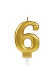 6 Rakam Mum Gold Renk - 1
