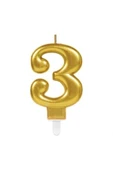 3 Rakam Mum Gold Renk - 1