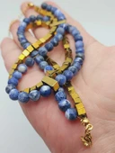 Sodalit & Hematit Taşı 6mm Tasarım Kolye (56108) thumbnail 6