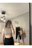 Zincir Detaylı Crop Top - 3