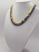 Sodalit & Hematit Taşı 6mm Tasarım Kolye (56108) thumbnail 3