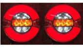 2 Adet Neon Led Stop Lamba 12-24 Volt 4 Fonksiyonlu 9 Cm thumbnail 1