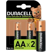 Duracell Şarjlı Kalem Pil (AA) 2500 MAH 1,2 V 2'Lİ - 2