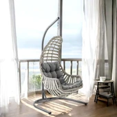 Capri Swing Datça Bahçe Salıncağı | Tek Kişilik | Rattan Salıncak - 9