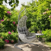 Capri Swing Datça Bahçe Salıncağı | Tek Kişilik | Rattan Salıncak - 7