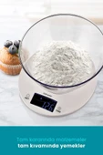 Goldmaster Menekşe Geniş Led Ekranlı Dokunmatik Dijital Hassas 1gr-5kg Mutfak Tartısı Terazisi - 5
