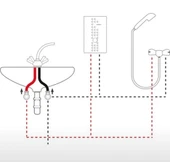 Blue E 380 volt 3 faz Ani Su Isıtıcı 24 Kw - Merkezi Sistem Sigorta ve kutusu dahil - 2