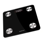 Polosmart PSC55 Vücut Analizli Yağ Ölçer Akıllı Bluetooth Tartı Baskül Siyah - 2