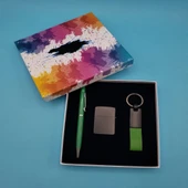 Kalem Anahtarlık Çakmak Yeşil Set - 1