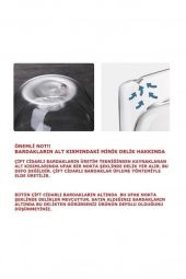 Perotti Çift Cidarlı Cam Kulplu Bardak 350 ml Kupa 12475 - 3