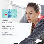 Polosmart PSC55 Vücut Analizli Yağ Ölçer Akıllı Bluetooth Tartı Baskül Siyah - 4