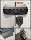 ANTRESİT DIJITAL EKRAN  PİYANO FONKSİYONEL AKILLI DUŞ SİSTEM BANYO BATARYA ROBOT YAĞMURLAM AMBİYANS - 6