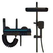 Rena Design Siyah Dijital Ekran Piyano Fonksiyonel Akıllı Duş Sistem Banyo Batarya Robot Yağmurlama Led - 4