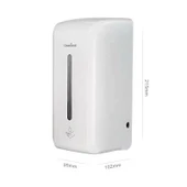 SENSÖRLÜ SIVI SABUNLUK OTOMATIK FOTOSELLI 1400 ML BÜYÜK BOY BEYAZ PRATIK ASKI APARATI PİLLİ - 3