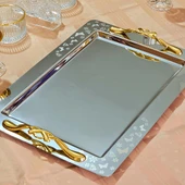 Kelebek Saten Gold Kulp Tekli 1MM Paslanmaz Çelik 18/15 - 5
