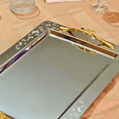 Kelebek Saten Gold Kulp Tekli 1MM Paslanmaz Çelik 18/15 - 1