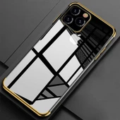 Apple iPhone 11 Pro Max Kılıf Dört Köşeli Lazer Silikon Kılıf - 3