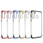 Galaxy A11 Kılıf Zore Dört Köşeli Lazer Silikon Kılıf thumbnail 9