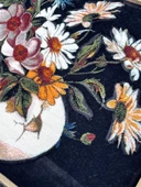 Flora'nın Fısıltıları Adlı İran Tebriz Halı Tablo 97x76cm - Duvar Halı Kilim Tablo - 5