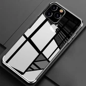 Apple iPhone 11 Pro Max Kılıf Dört Köşeli Lazer Silikon Kılıf - 7