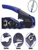 RJ45 EZ Kesme Sıkma Pensesi Aleti Taşınabilir Dayanıklı ve Kullanışlı Kablo Kesici thumbnail 8