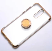 Huawei Mate 10 Lite Kılıf Gess Kenarları Renkli Yüzük Aparatlı thumbnail 3