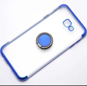 Galaxy J4 Plus Kılıf Gess Kenarları Renkli Yüzük Aparatlı Kılıf - 4