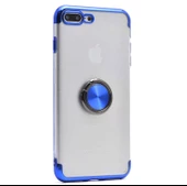 Apple iPhone 8 Plus Kılıf Zore Gess Kenarları Renkli Yüzük Aparat thumbnail 5